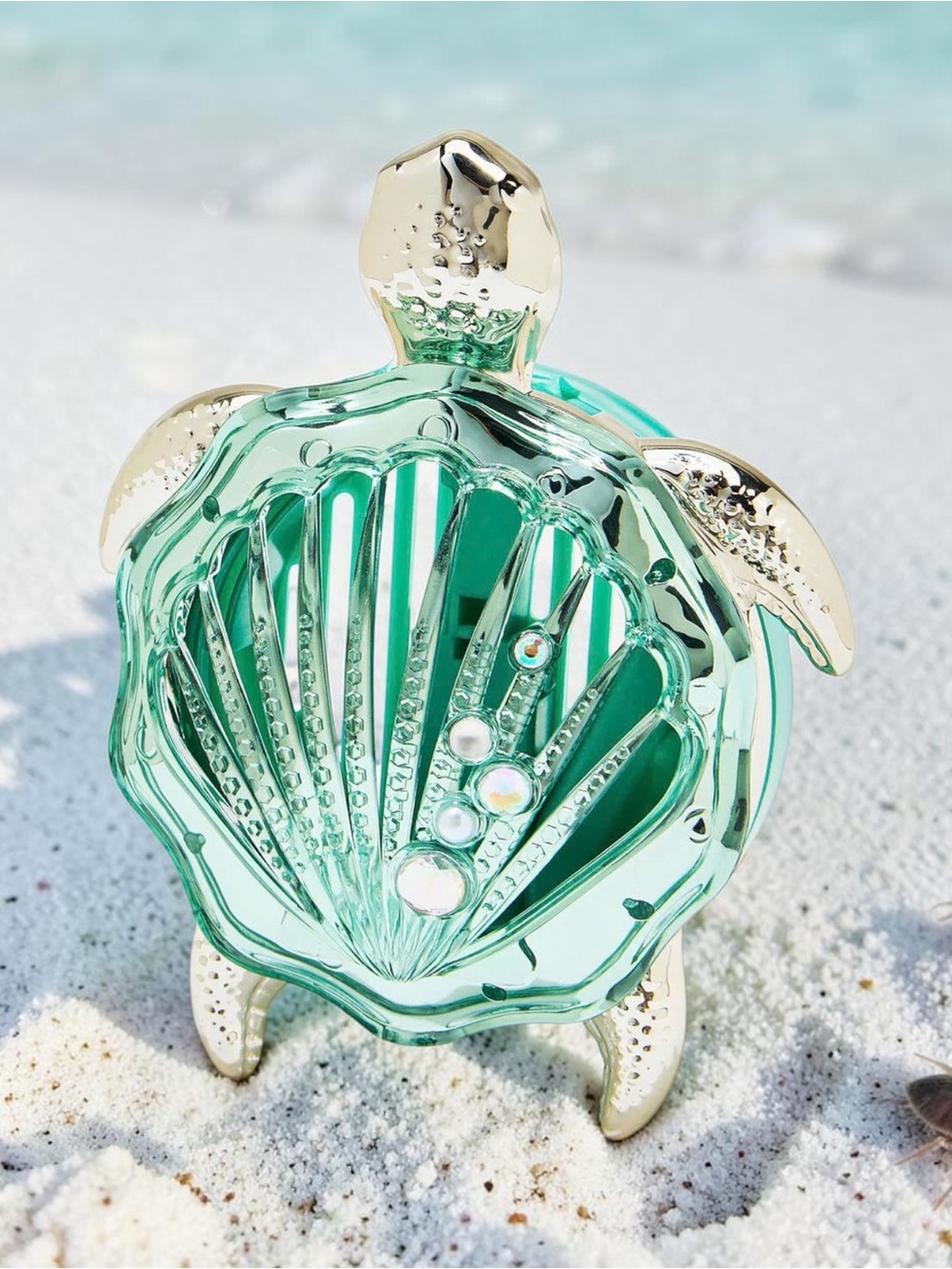 Bath & Body Works Aqua and Gold Turtle Shell Accent 🌊🐢🚖